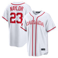 Seanshop C.Guardians #23 Bo Naylor Player White World Classic Home Game Stitched Jerseys