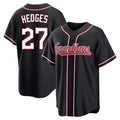 Seanshop C.Guardians #27 Austin Hedges Player Black Fashion Out Home Game Stitched Jerseys