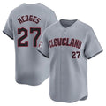 Seanshop C.Guardians #27 Austin Hedges Player Gray Road Limited Home Stitched Jerseys