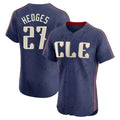 Seanshop C.Guardians #27 Austin Hedges Player Navy City Connect Limited Elite Home Stitched Jerseys