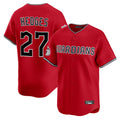 Seanshop C.Guardians #27 Austin Hedges Player Red Limited Home Stitched Jerseys
