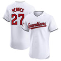 Seanshop C.Guardians #27 Austin Hedges Player White Limited Elite Home Stitched Jerseys