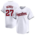 Seanshop C.Guardians #27 Austin Hedges Player White Limited Home Stitched Jerseys