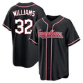 Seanshop C.Guardians #32 Gavin Williams Player Black Fashion Out Home Game Stitched Jerseys