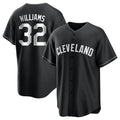 Seanshop C.Guardians #32 Gavin Williams Player Black Home Game Stitched Jerseys