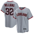 Seanshop C.Guardians #32 Gavin Williams Player Gray Home Game Stitched Jerseys