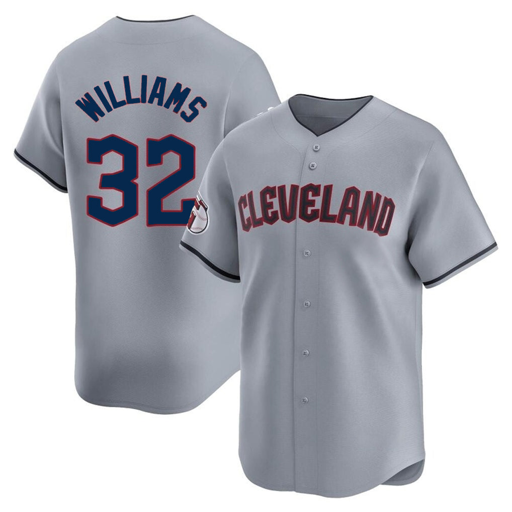 Seanshop C.Guardians #32 Gavin Williams Player Gray Road Limited Home Stitched Jerseys