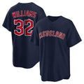 Seanshop C.Guardians #32 Gavin Williams Player Navy Game Home Stitched Jerseys