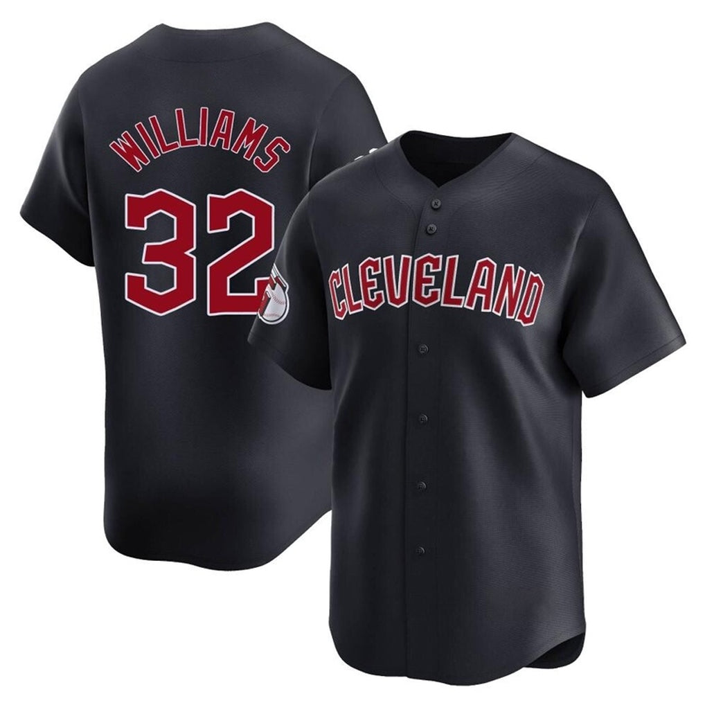 Seanshop C.Guardians #32 Gavin Williams Player Navy Limited Home Game Stitched Jerseys