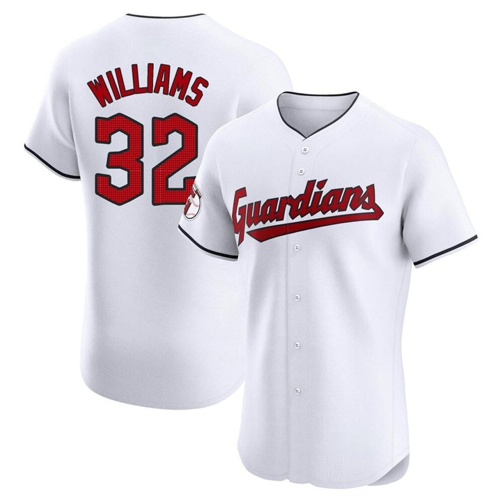 Seanshop C.Guardians #32 Gavin Williams Player White Limited Elite Home Stitched Jerseys
