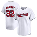 Seanshop C.Guardians #32 Gavin Williams Player White Limited Home Stitched Jerseys