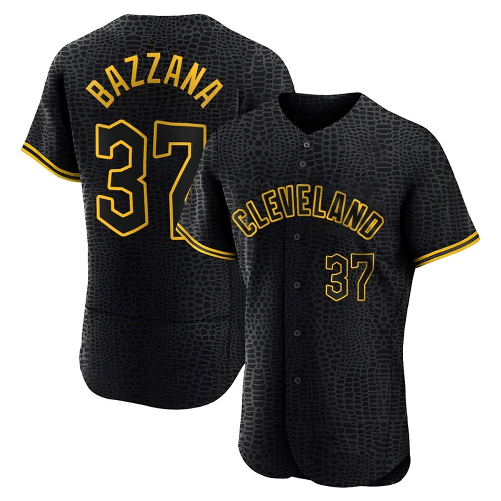 Seanshop C.Guardians #37 Travis Bazzana Player Black Snake Skin City Limited Elite Home Stitched Jerseys