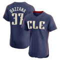 Seanshop C.Guardians #37 Travis Bazzana Player Navy City Connect Limited Elite Home Stitched Jerseys