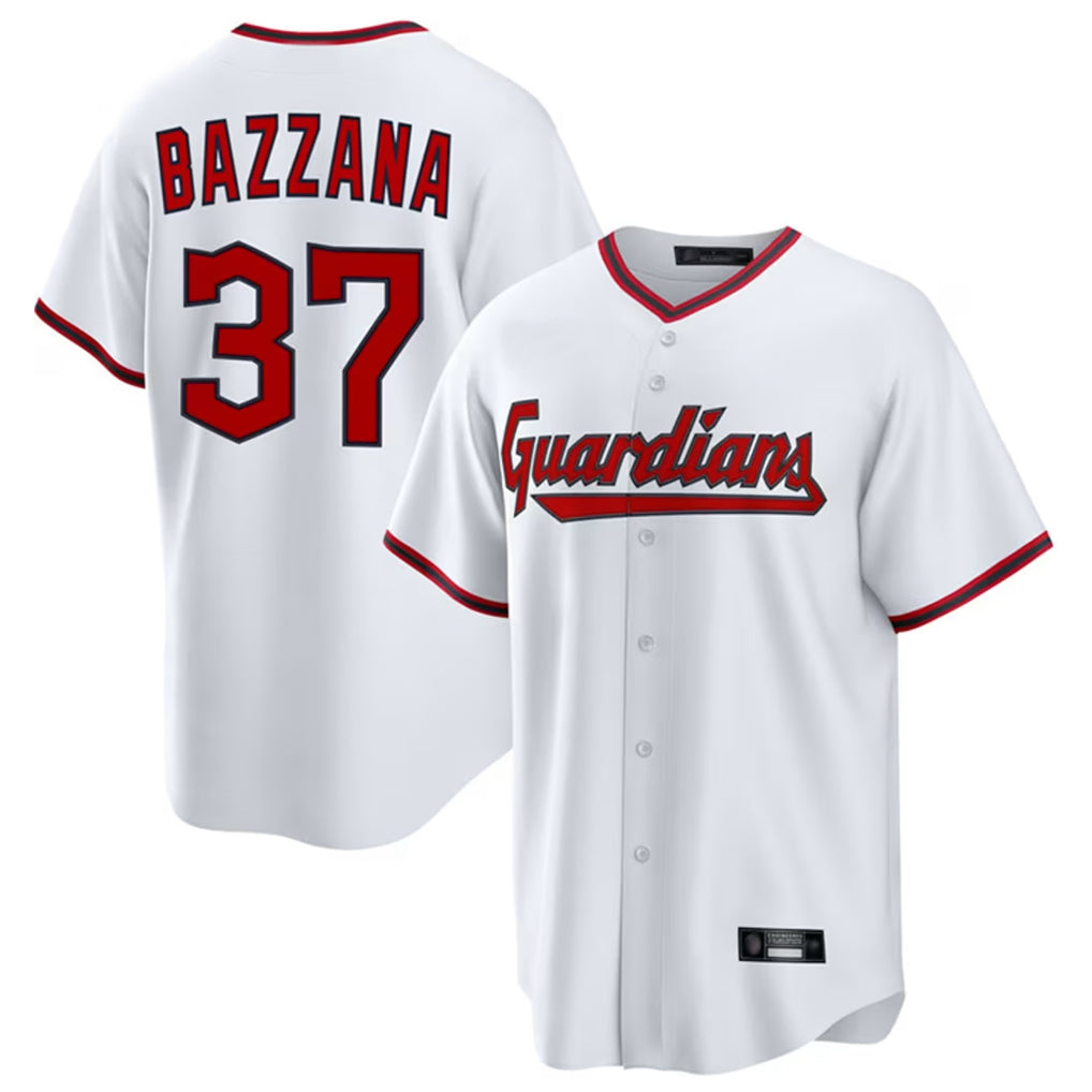 Seanshop C.Guardians #37 Travis Bazzana Player White Game Home Stitched Jerseys