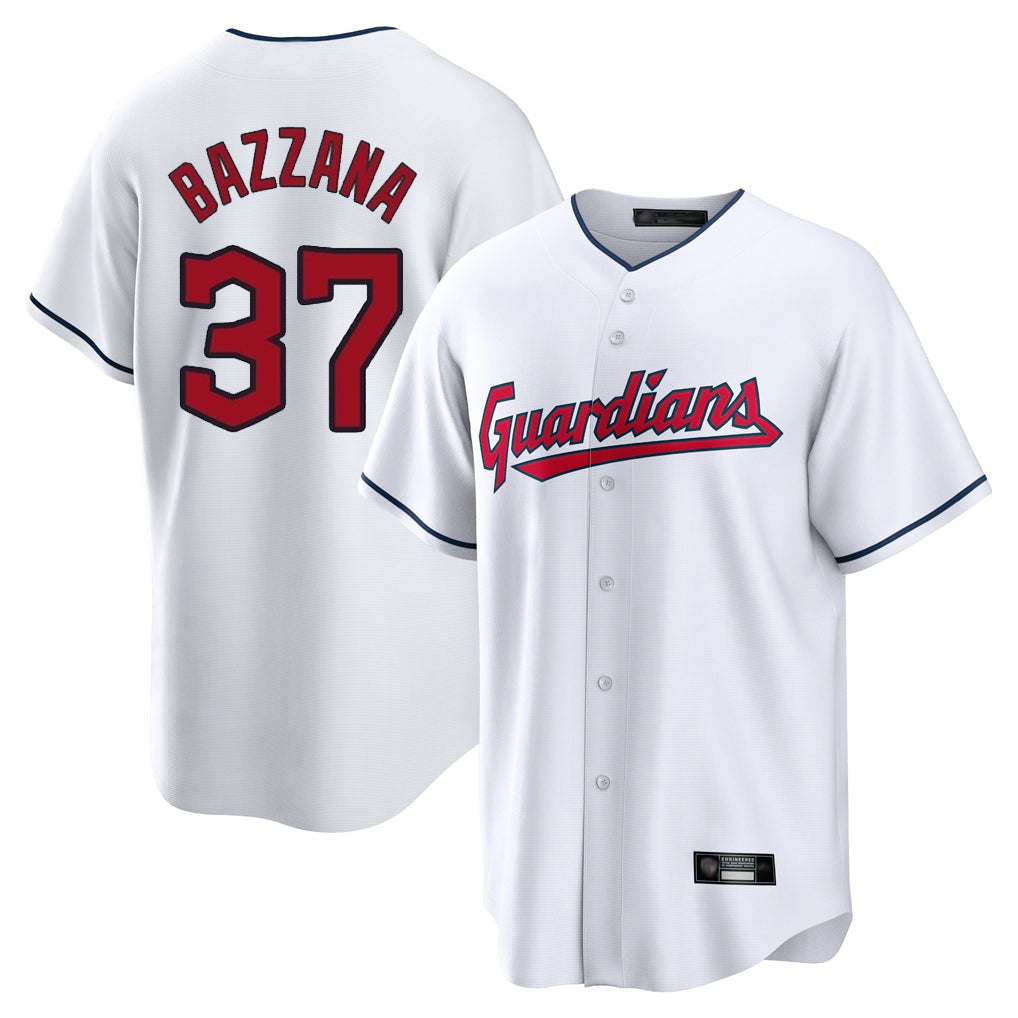 Seanshop C.Guardians #37 Travis Bazzana Player White Home Game Stitched Jerseys