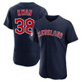 Seanshop C.Guardians #38 Steven Kwan Player Navy Limited Elite Home Stitched Jerseys