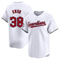 Seanshop C.Guardians #38 Steven Kwan Player White Limited Home Stitched Jerseys