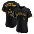 Seanshop C.Guardians #4 Brayan Rocchio Player Black Snake Skin City Limited Elite Home Stitched Jerseys