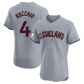 Seanshop C.Guardians #4 Brayan Rocchio Player Gray Road Limited Elite Home Stitched Jerseys