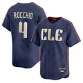 Seanshop C.Guardians #4 Brayan Rocchio Player Navy City Connect Limited Home Stitched Jerseys
