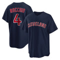 Seanshop C.Guardians #4 Brayan Rocchio Player Navy Game Home Stitched Jerseys