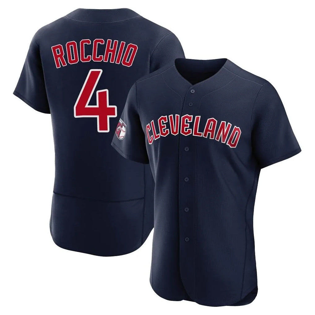 Seanshop C.Guardians #4 Brayan Rocchio Player Navy Limited Elite Home Stitched Jerseys