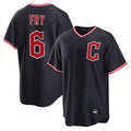 Seanshop C.Guardians #6 David Fry Player Navy Home Game Stitched Jerseys