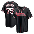 Seanshop C.Guardians #75 Connor Brogdon Player Black Fashion Out Home Game Stitched Jerseys