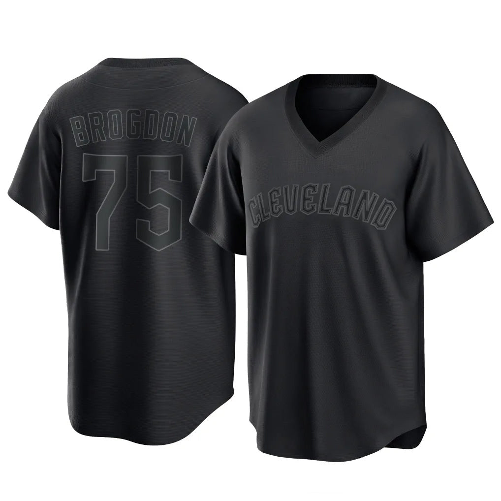 Seanshop C.Guardians #75 Connor Brogdon Player Black T-shirt Home Game Stitched Jerseys