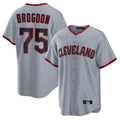 Seanshop C.Guardians #75 Connor Brogdon Player Gray Home Game Stitched Jerseys