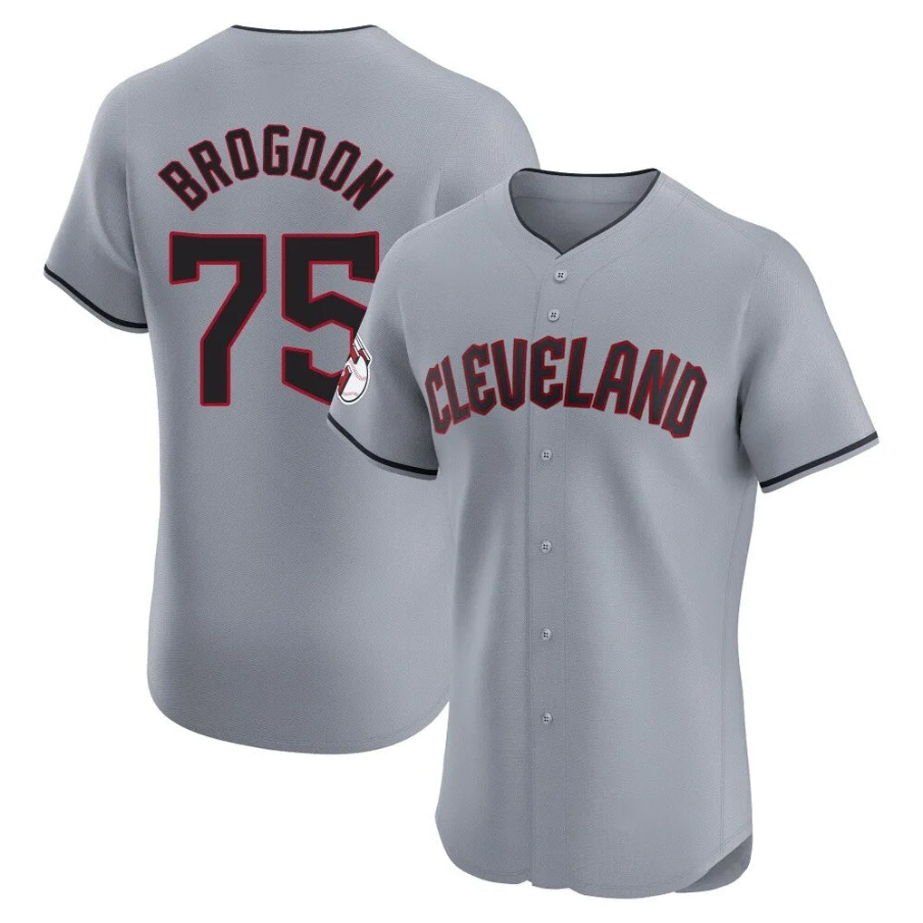 Seanshop C.Guardians #75 Connor Brogdon Player Gray Road Limited Elite Home Stitched Jerseys