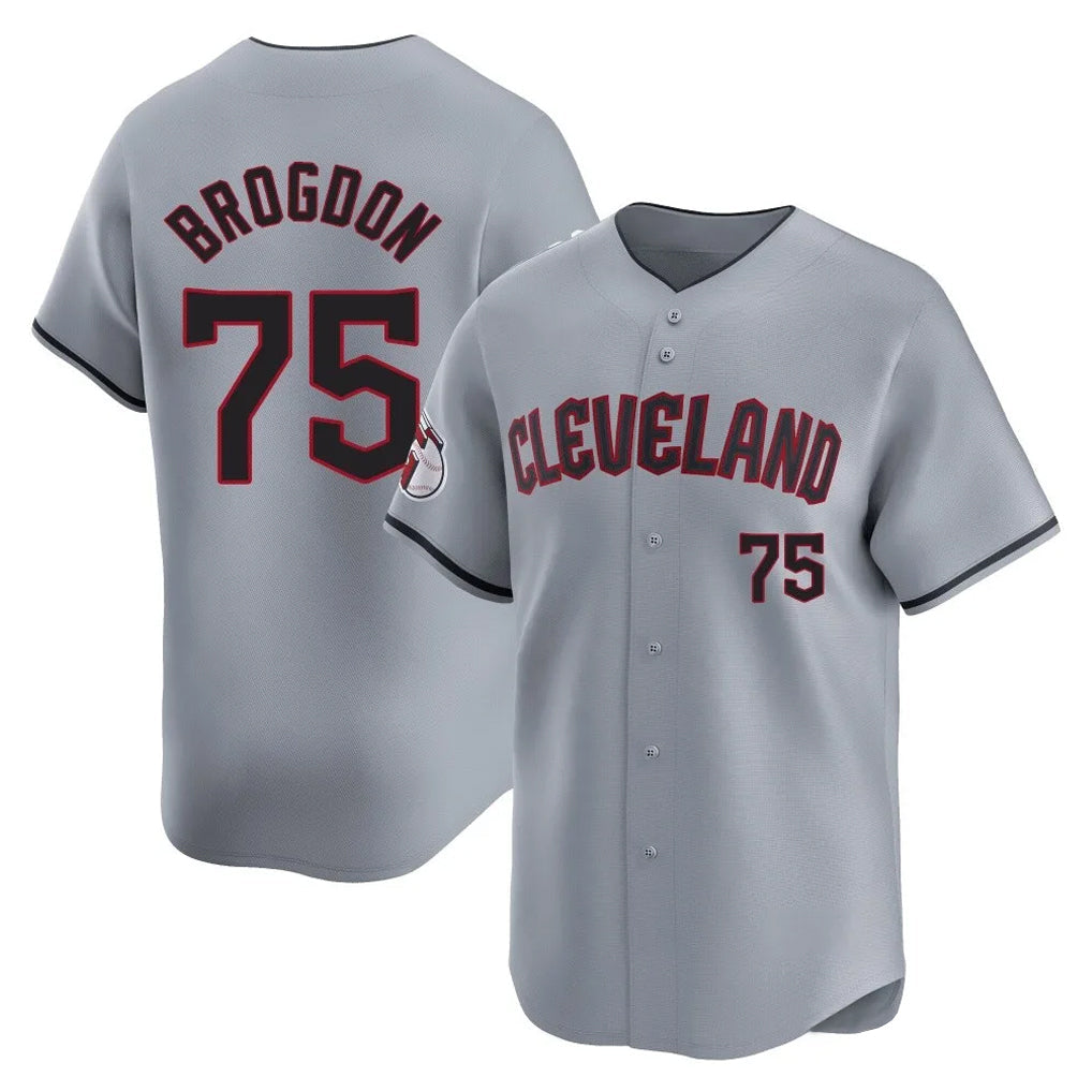 Seanshop C.Guardians #75 Connor Brogdon Player Gray Road Limited Home Stitched Jerseys
