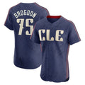 Seanshop C.Guardians #75 Connor Brogdon Player Navy City Connect Limited Elite Home Stitched Jerseys