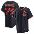 Seanshop C.Guardians #75 Connor Brogdon Player Navy Home Game Stitched Jerseys