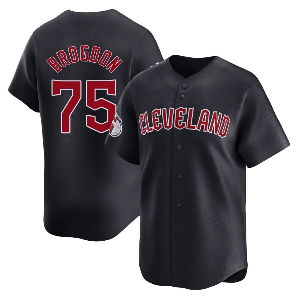 Seanshop C.Guardians #75 Connor Brogdon Player Navy Limited Home Game Stitched Jerseys