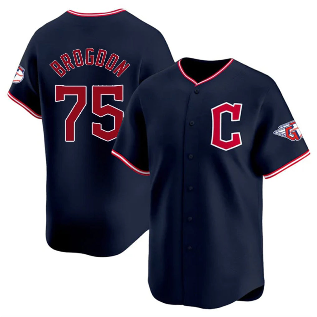 Seanshop C.Guardians #75 Connor Brogdon Player Navy Limited Home Stitched Jerseys