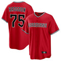 Seanshop C.Guardians #75 Connor Brogdon Player Red Home Game Stitched Jerseys