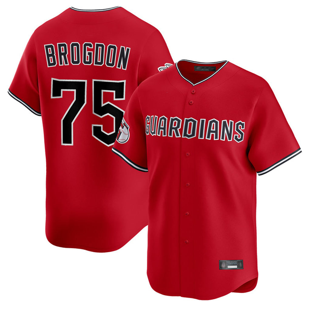 Seanshop C.Guardians #75 Connor Brogdon Player Red Limited Home Stitched Jerseys