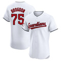Seanshop C.Guardians #75 Connor Brogdon Player White Limited Elite Home Stitched Jerseys