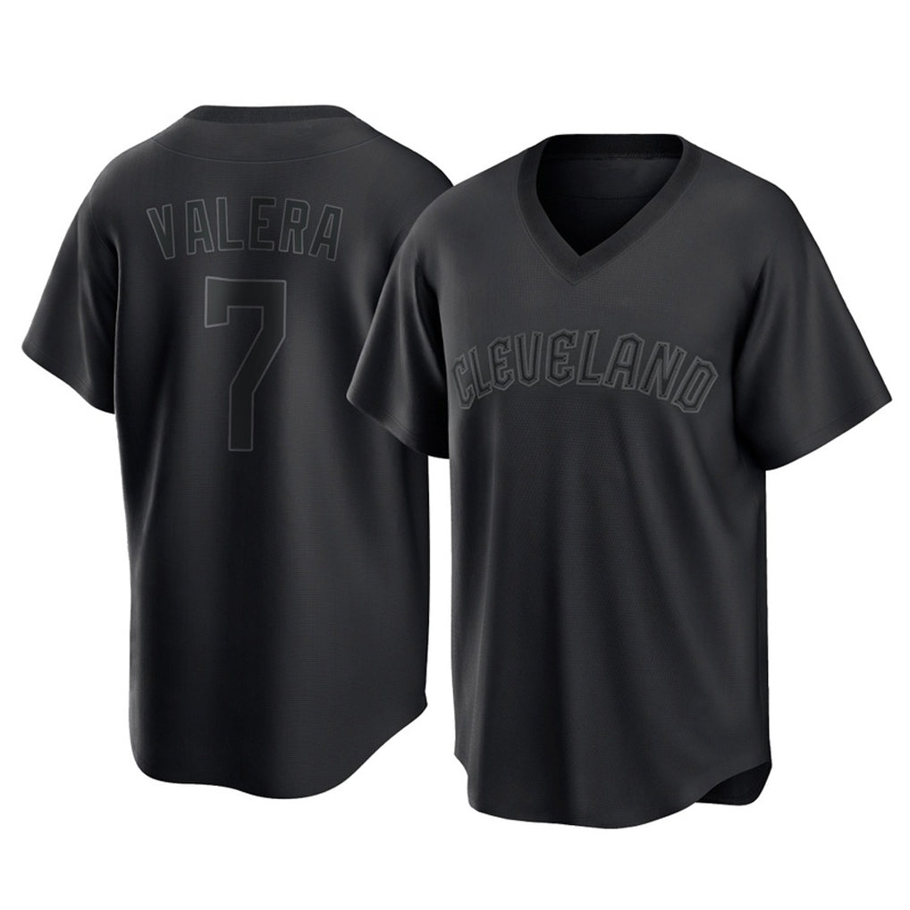 Seanshop C.Guardians #7 George Valera Player Black T-shirt Home Game Stitched Jerseys