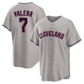 Seanshop C.Guardians #7 George Valera Player Gray Game Home Stitched Jerseys