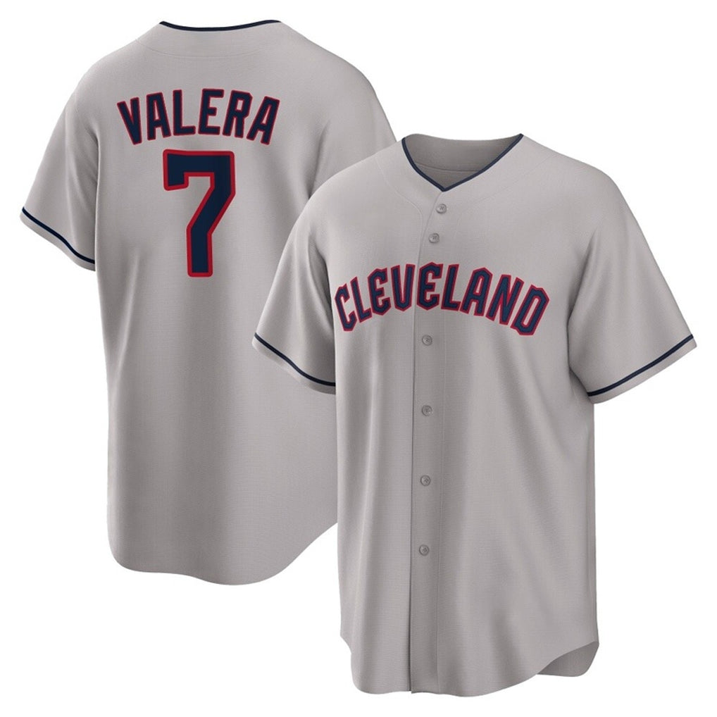 Seanshop C.Guardians #7 George Valera Player Gray Game Home Stitched Jerseys