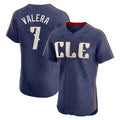 Seanshop C.Guardians #7 George Valera Player Navy City Connect Limited Elite Home Stitched Jerseys