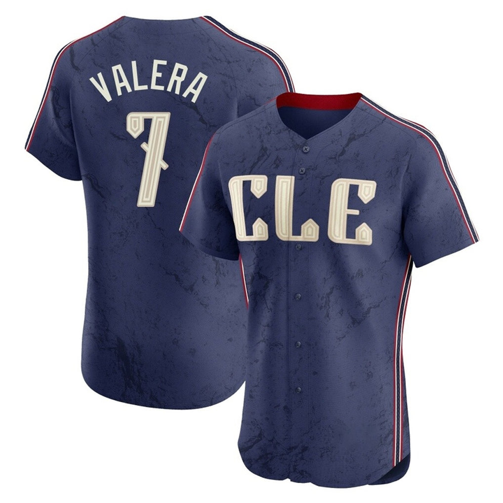 Seanshop C.Guardians #7 George Valera Player Navy City Connect Limited Elite Home Stitched Jerseys