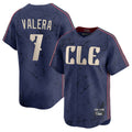 Seanshop C.Guardians #7 George Valera Player Navy City Connect Limited Home Stitched Jerseys