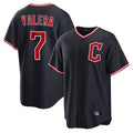 Seanshop C.Guardians #7 George Valera Player Navy Home Game Stitched Jerseys