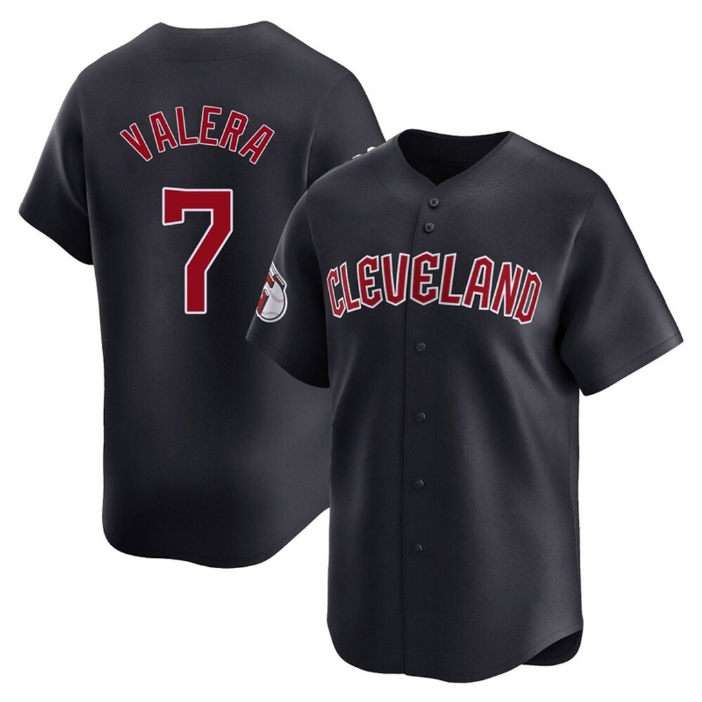 Seanshop C.Guardians #7 George Valera Player Navy Limited Home Game Stitched Jerseys