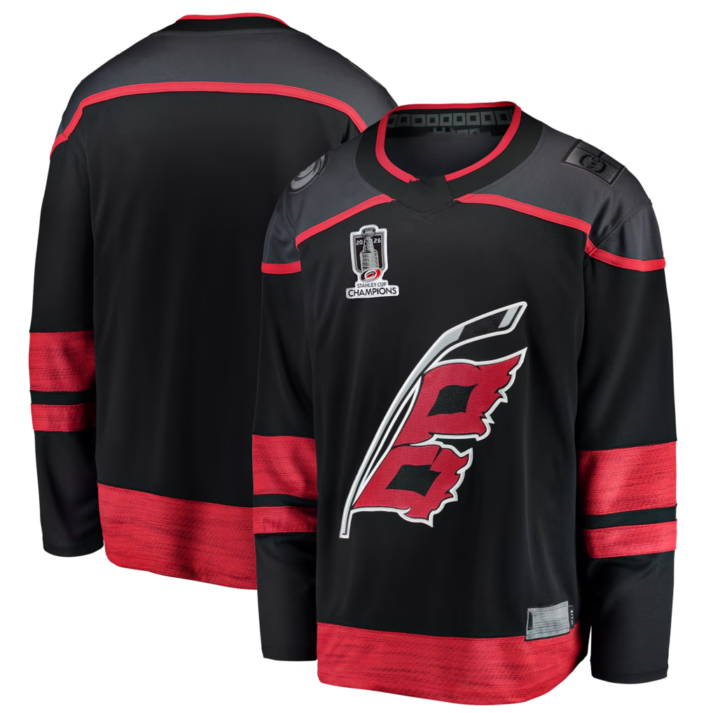 Seanshop C.Hurricanes Black 2026 Stanley Cup Champions Home Breakaway Stitched Jerseys