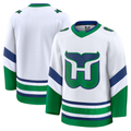 Seanshop C.Hurricanes White Throwback Premium Stitched Jerseys