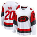 Seanshop C.Hurricanes #20 Sebastian Aho White Away Breakaway Stitched Jerseys